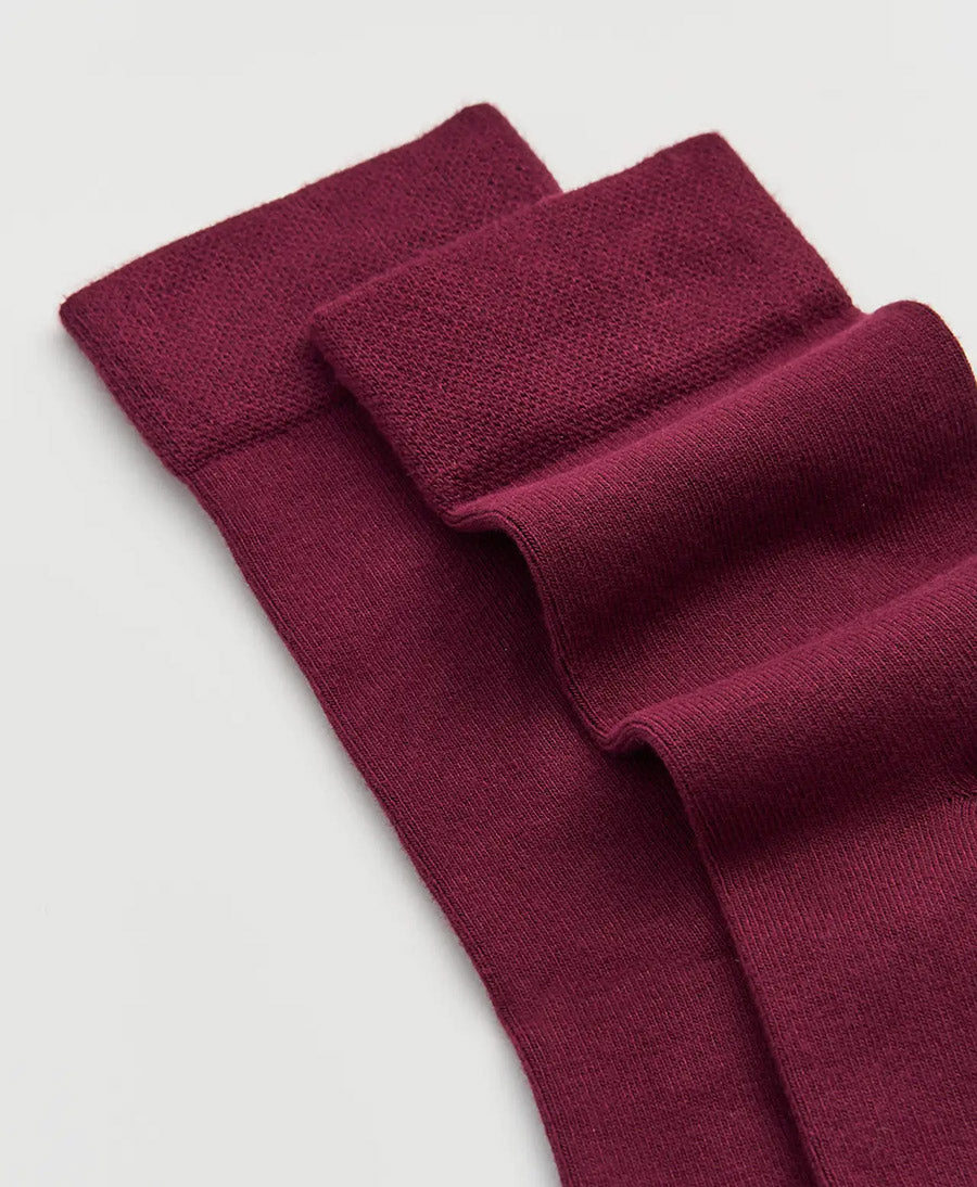 Bambus Socken - Burgunderrot