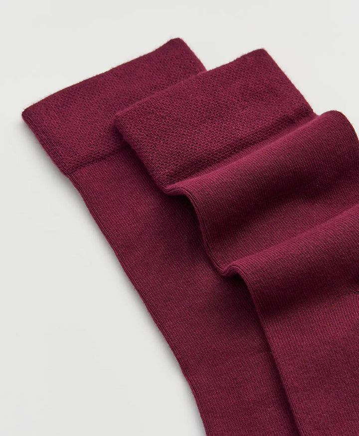 Bambus Socken - Burgunderrot