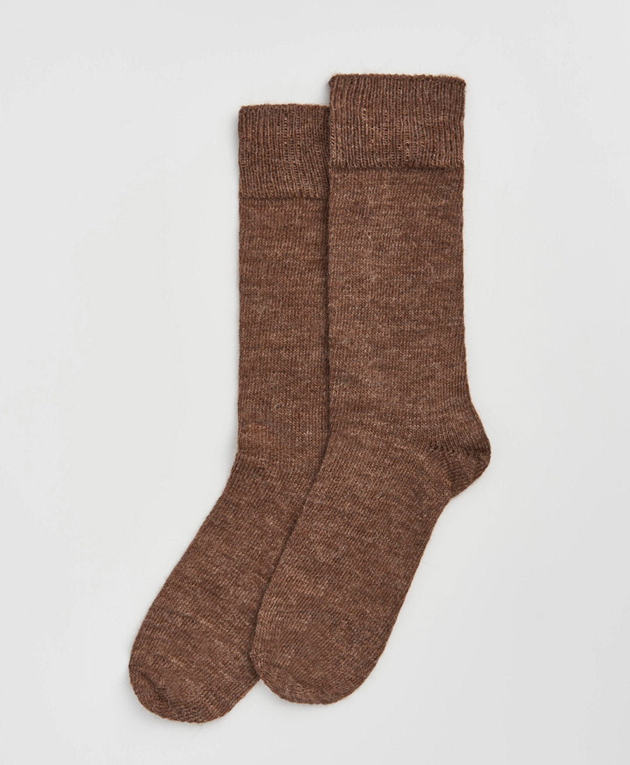 Alpaka Socken - Braun