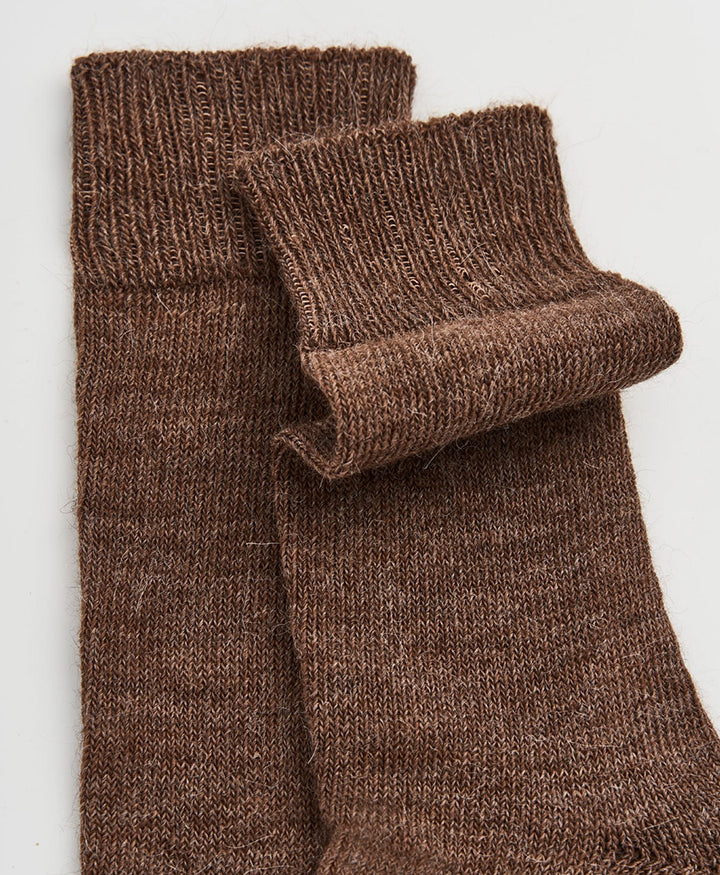 Alpaka Socken - Braun