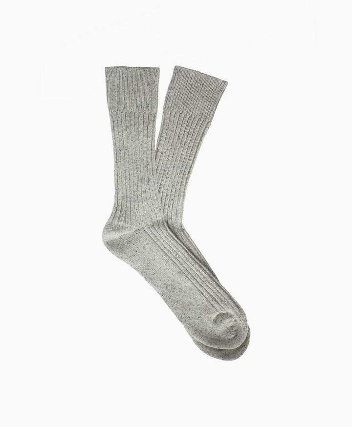 Socken Seide & Wolle - Grau
