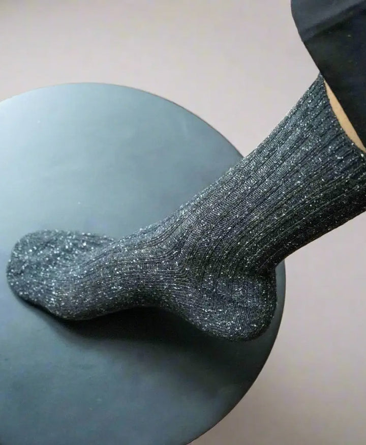 Socken Seide & Wolle - Anthrazit