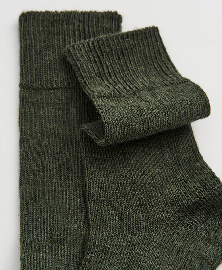 Alpaka Socken - Dunkelgrün