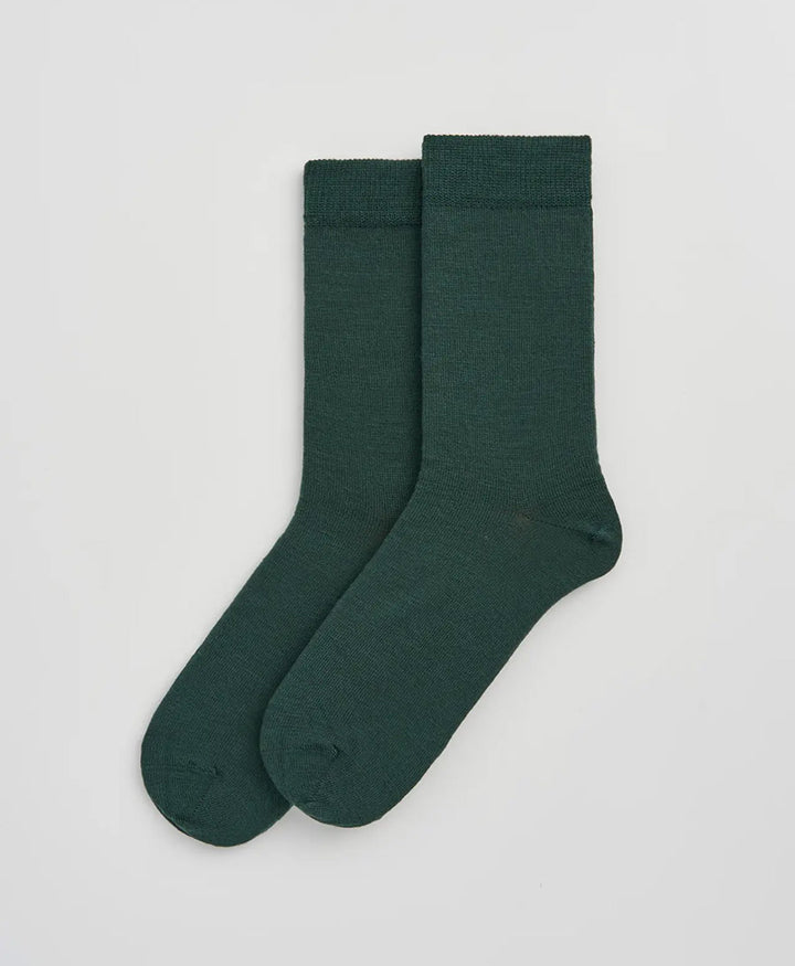 Merino Socken - Dunkelgrün