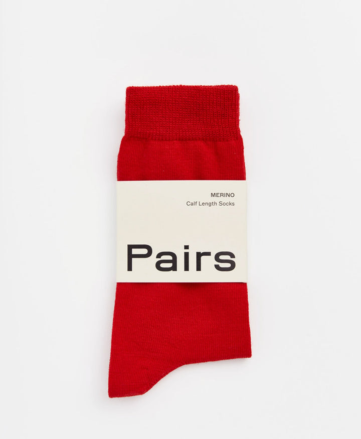 Merino Socken - Rot