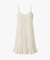 Kleid Mini Dress Bio-Baumwolle Pura in Ecru