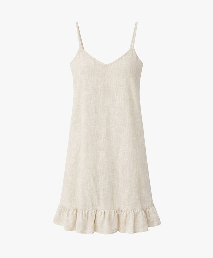Kurzes Kleid Mini Dress aus Bio-Baumwolle - Ecru