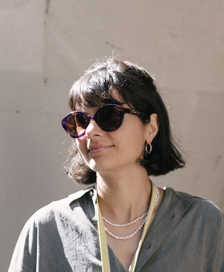 Sonnenbrille "Bouly" - Purple Havana Violett