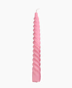 Spiral Stabkerze Allumee in Rosa