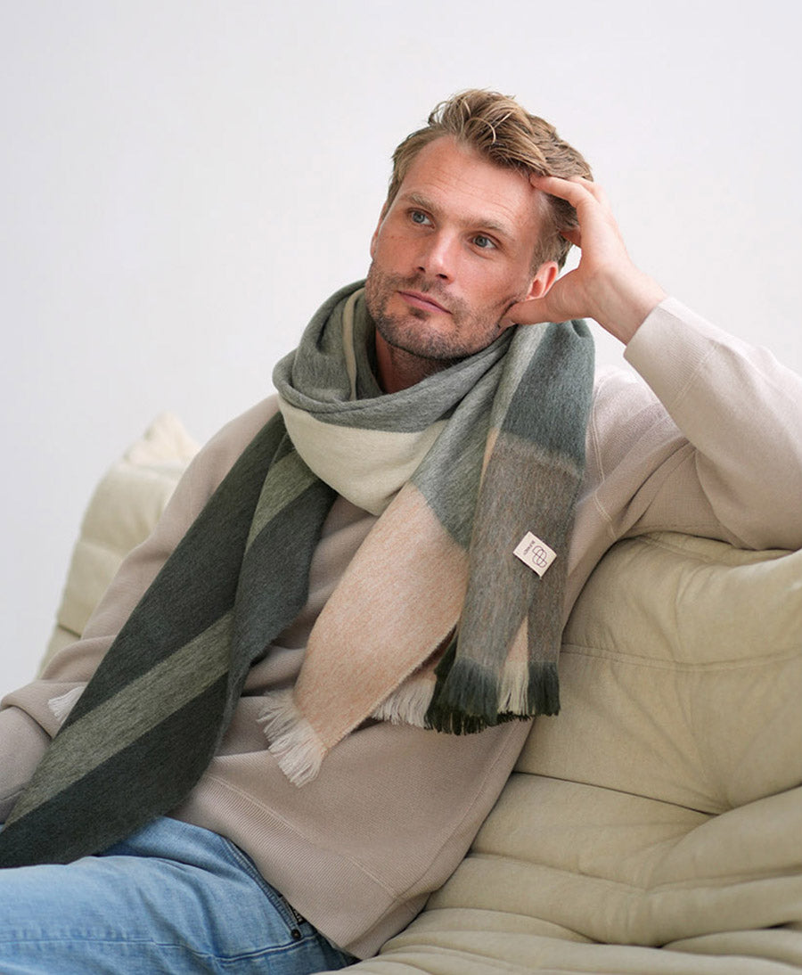 Halstuch Alpaka Schal - Karo - Pine Tree