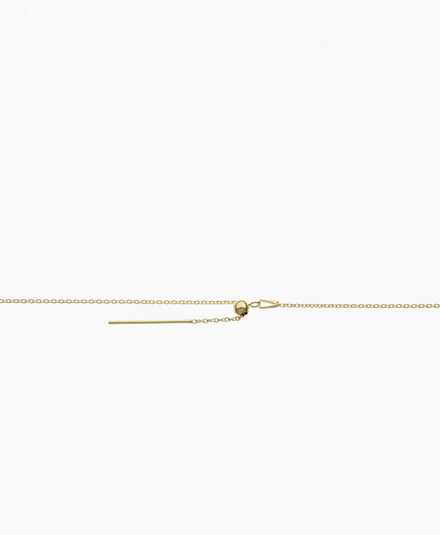 Halskette mit Stabverschluss - Vermeil