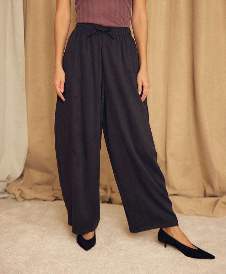 Barell Stoffhose - Schwarz