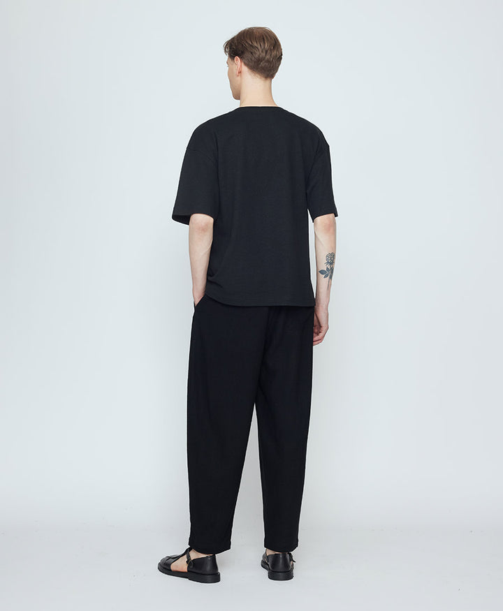 Stoffhose Signature Elastic Pull-Up Trouser - Schwarz