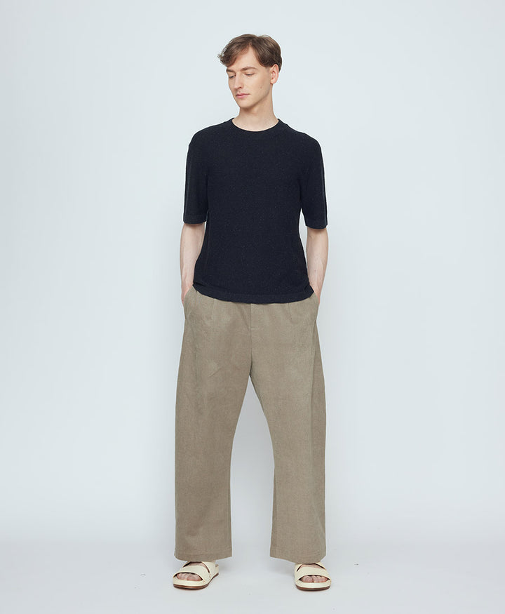 Stoffhose Tailored Curve Legged Trouser - Umber