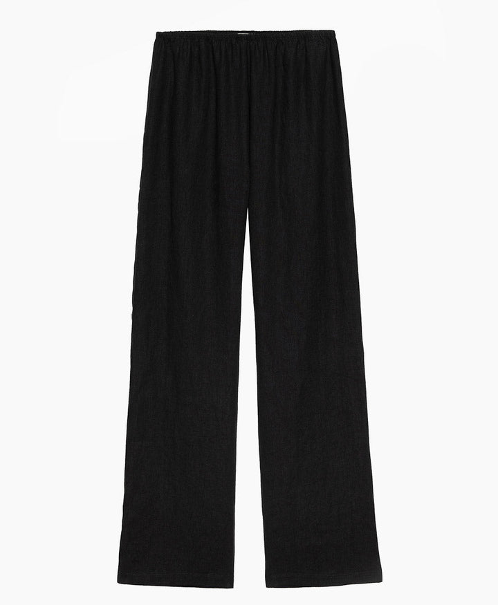 Stoffhose "The Linen Simple Pant" - Schwarz - DONNI. - clomes