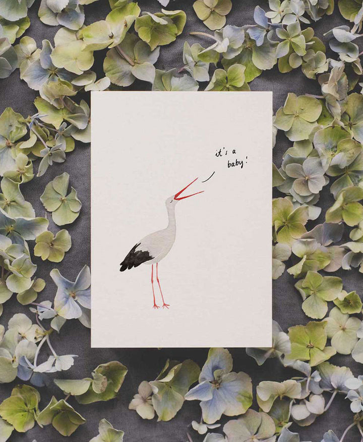 Postkarte "Storch"