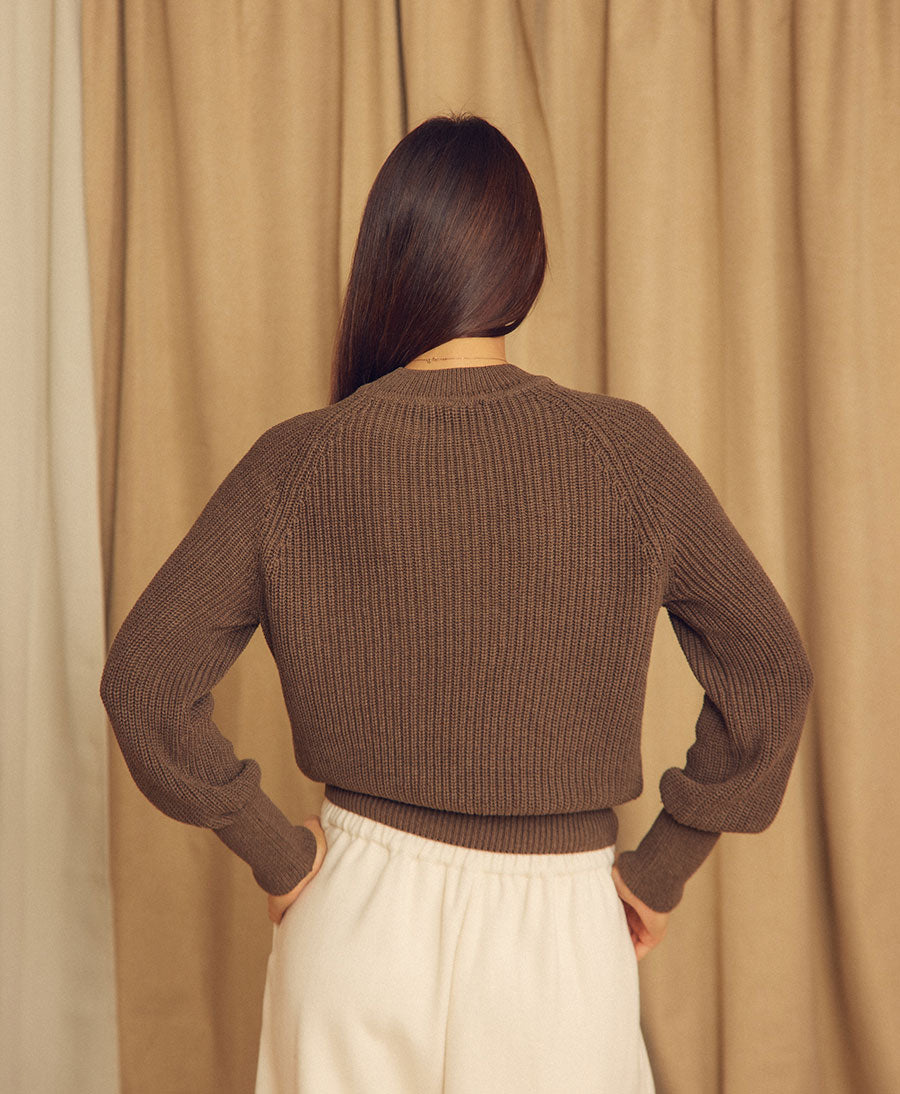 Strickpullover aus Bio-Baumwolle - Cocoa