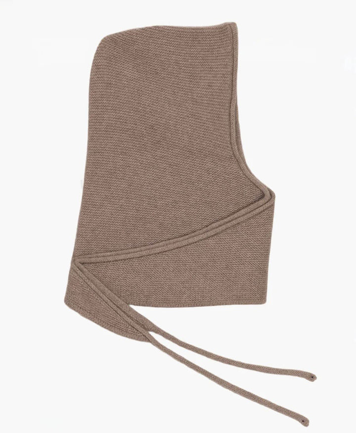 Kapuzenschal Eden aus Kaschmir - Taupe