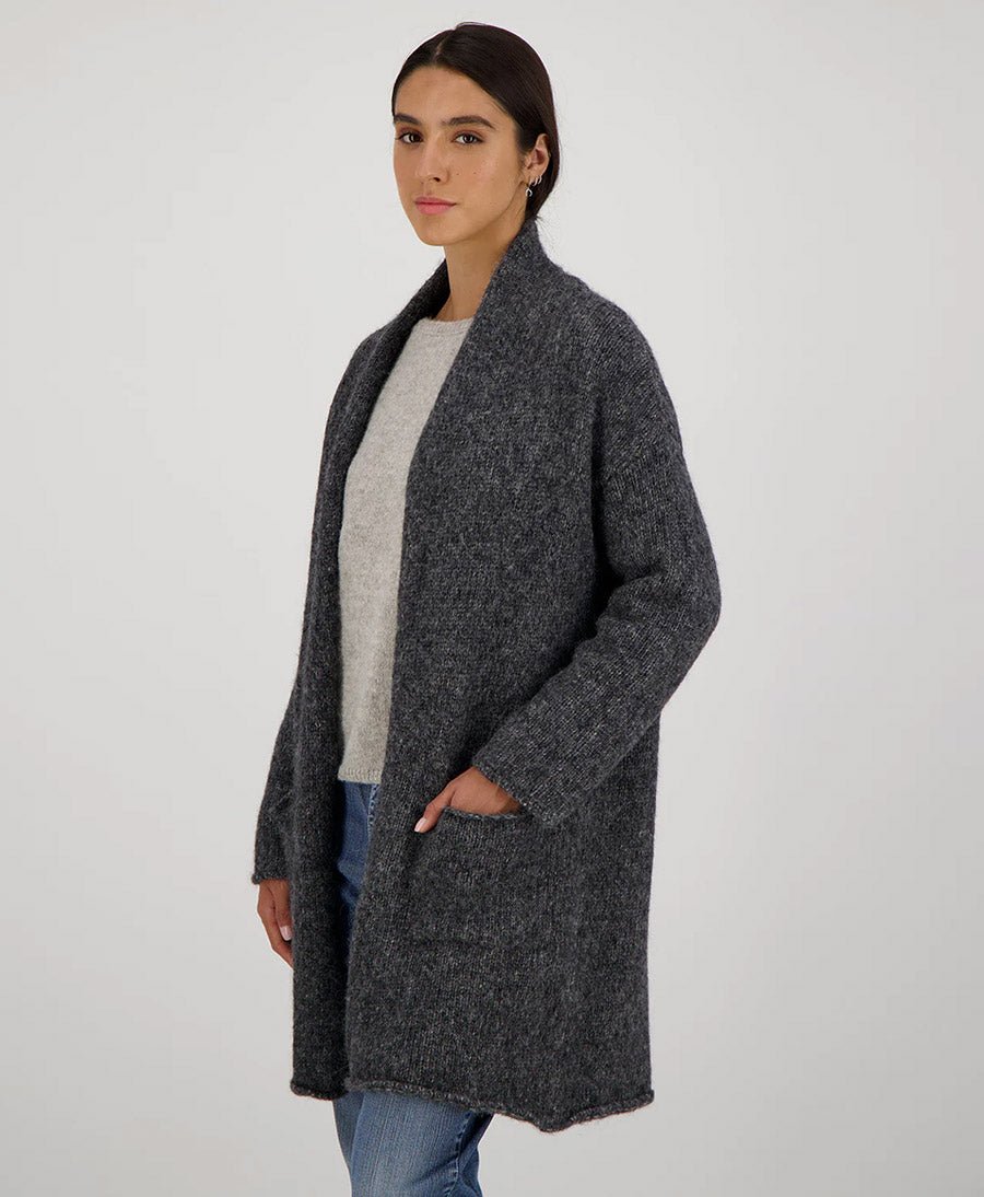 Strickcardigan BRUME - anthrazit - Les Racines du Ciel - clomes