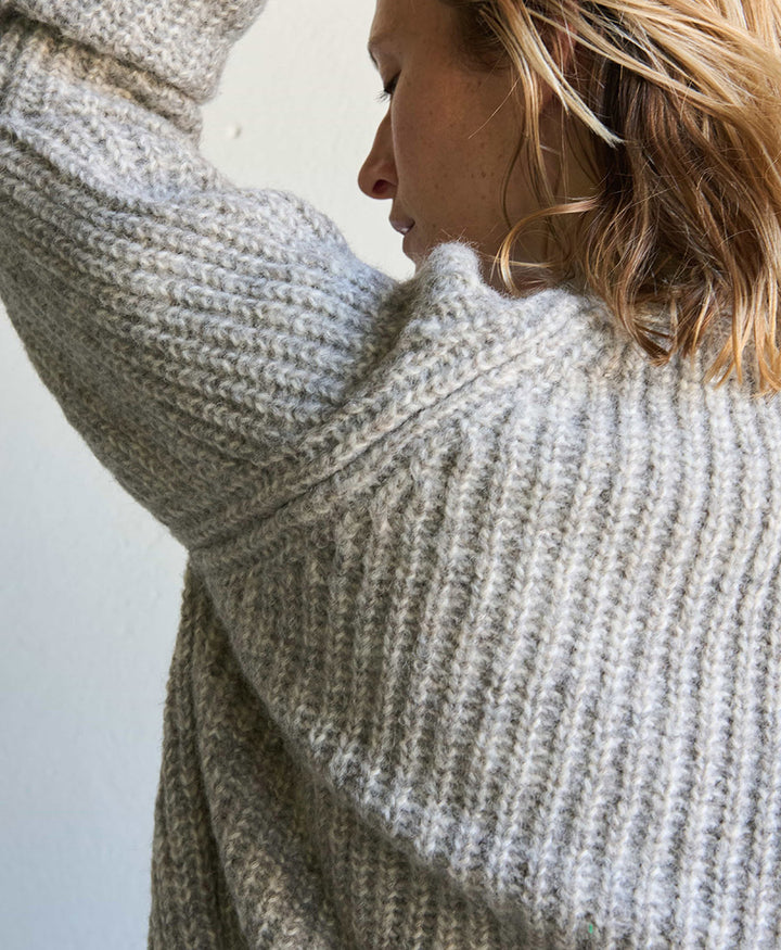 Strickcardigan VINCENT - Hellgrau (undyed)