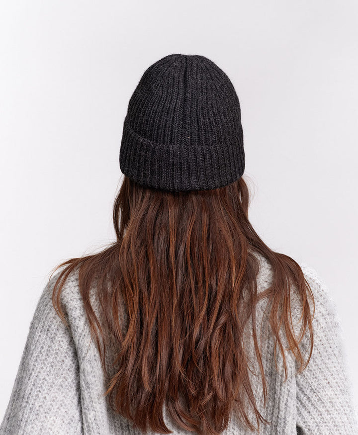 Strickmütze KARLA Beanie - Anthrazit