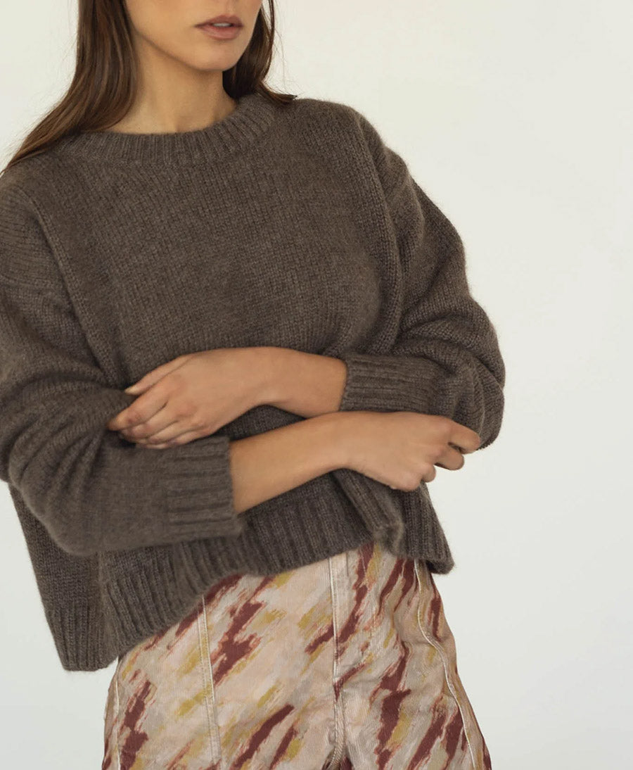 Strickpullover Claudia - Braun