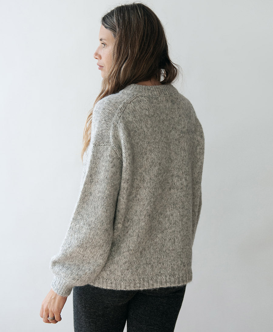 Strickpullover Bay Sweater - Hellgrau