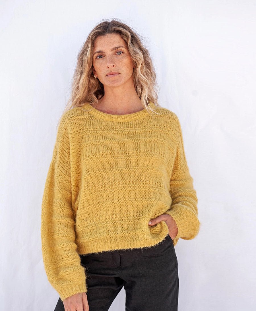 Strickpullover JULIET - Mustard - JUNGLE FOLK - clomes