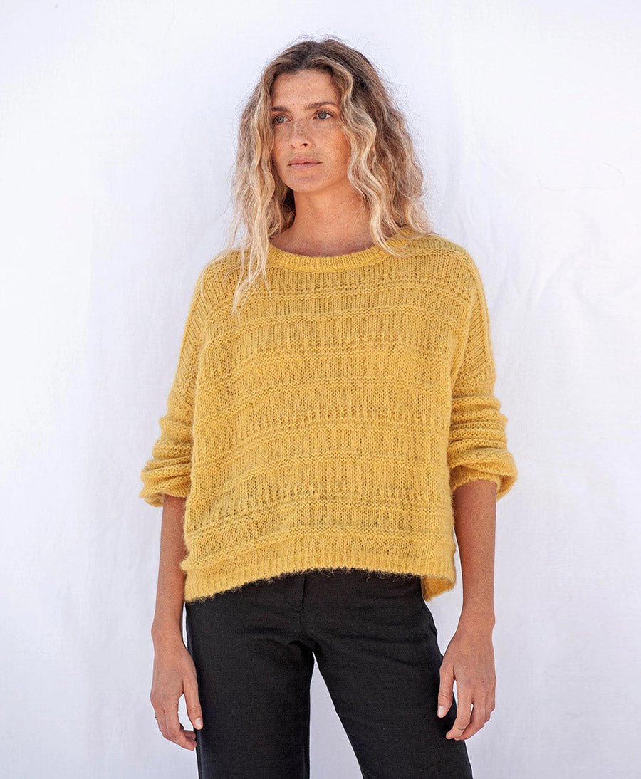 Strickpullover JULIET - Mustard - JUNGLE FOLK - clomes