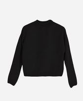 Strickpullover Crewneck Sweater Kaschmir/Seide Pura in Schwarz