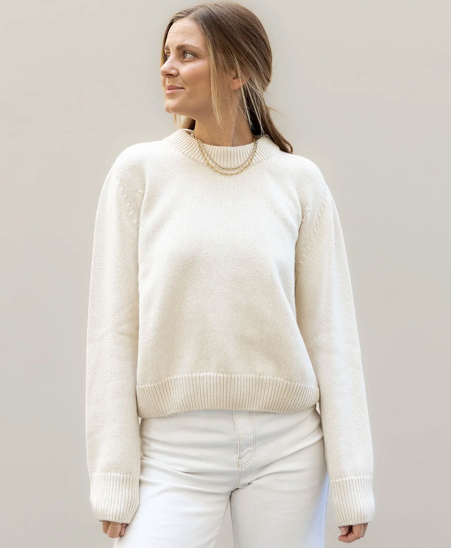 Strickpullover - Nita Sweater - Ecru