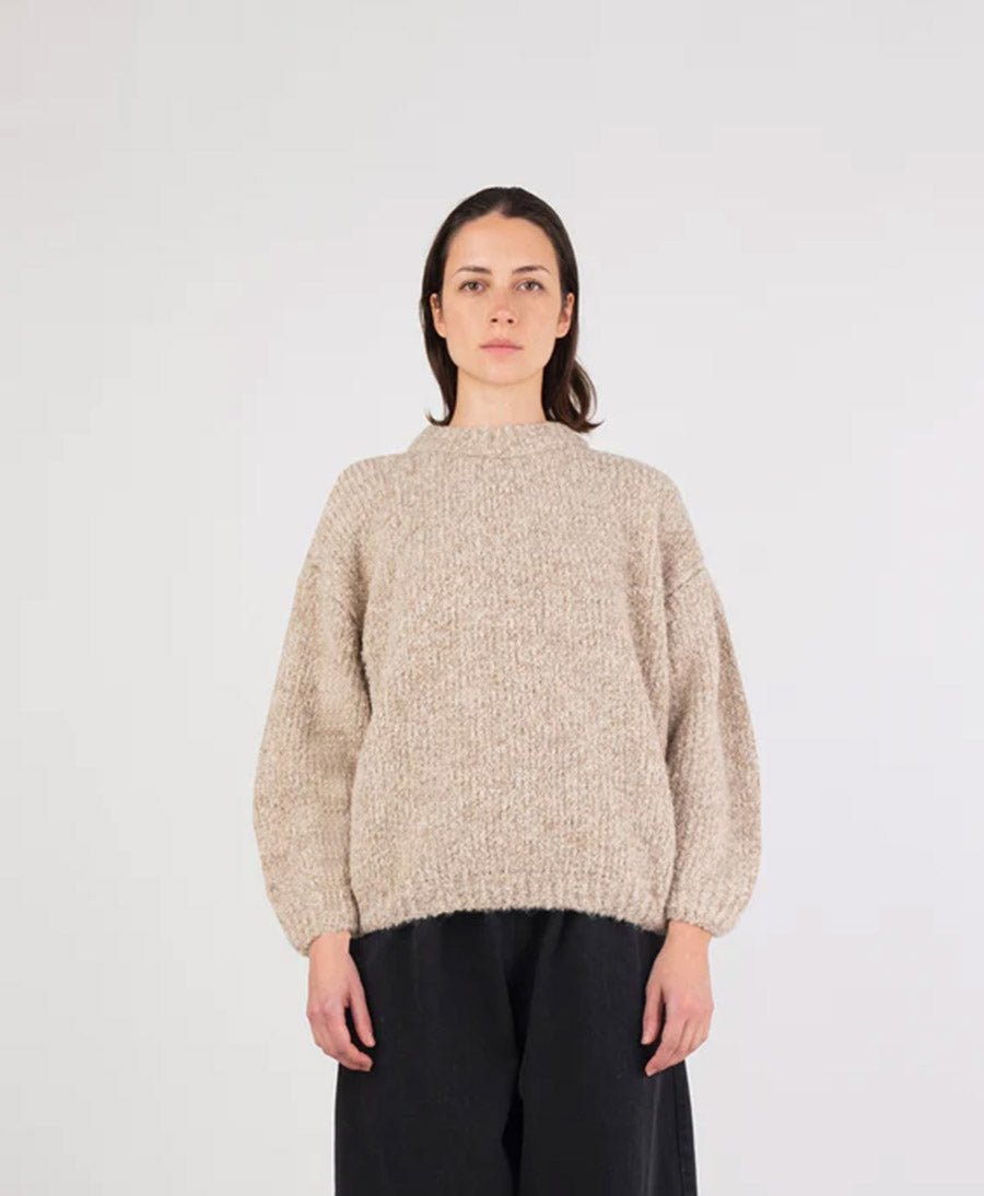 Strickpullover Twist Sweater - Oatmeal - Micaela Greg - clomes