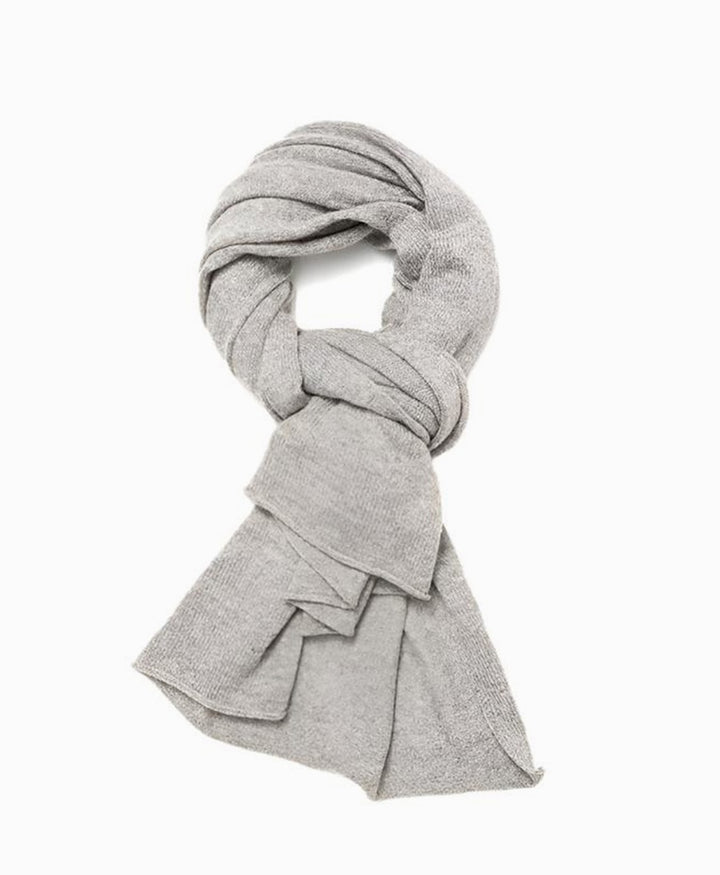 Strickschal aus Kaschmir - Hellgrau
