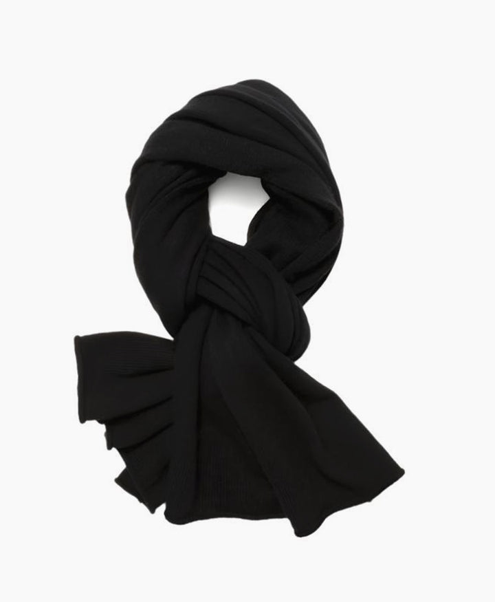 Strickschal aus Kaschmir - Schwarz