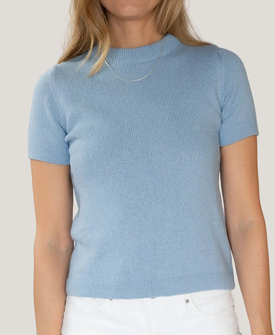 Stricktop - Vera T-Shirt - Hellblau