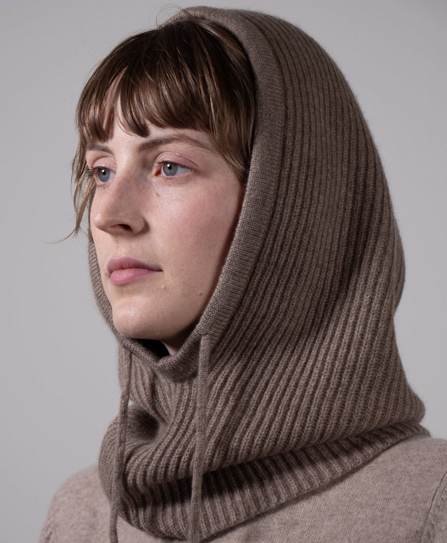 Balaclava / Sturmhaube aus Kaschmir - Taupe