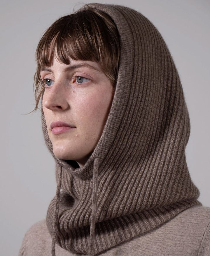Balaclava / Sturmhaube aus Kaschmir - Taupe