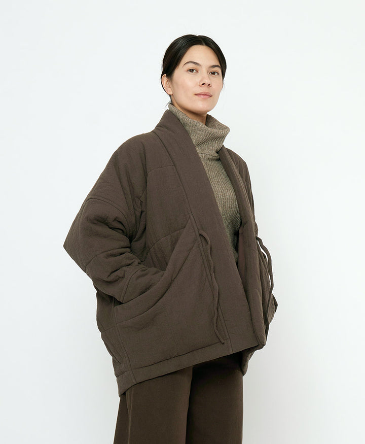 Gesteppte Jacke Signature Sumo Puffer - Textured Edition - Braun