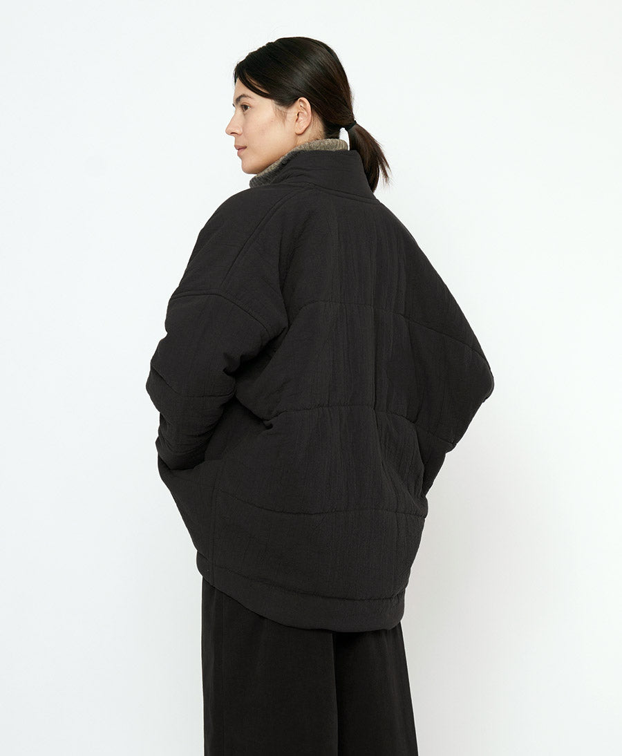 Gesteppte Jacke Signature Sumo Puffer - Textured Edition - Schwarz
