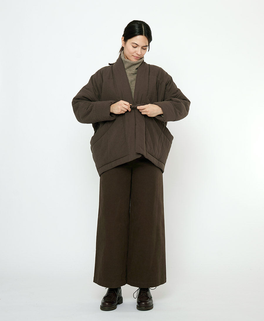 Gesteppte Jacke Signature Sumo Puffer - Textured Edition - Braun