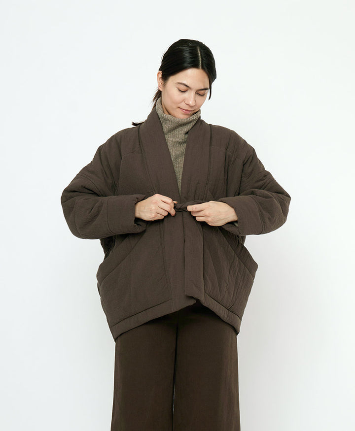 Gesteppte Jacke Signature Sumo Puffer - Textured Edition - Braun