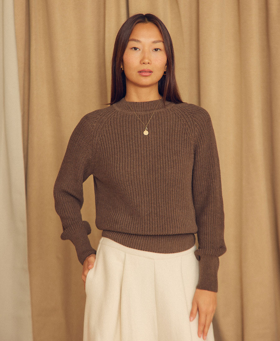 Strickpullover aus Bio-Baumwolle - Cocoa