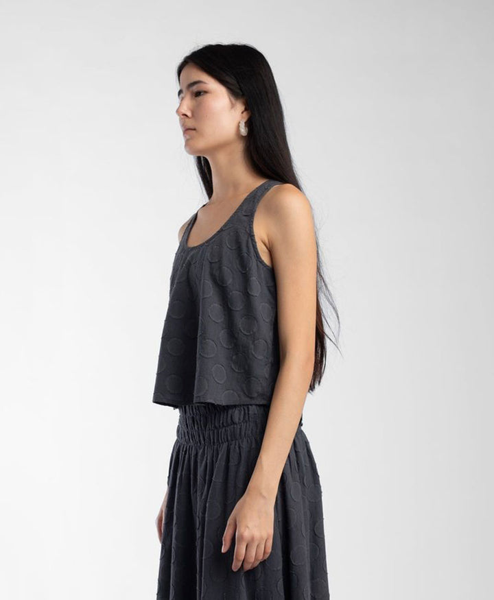 Jupe / Rock Shirred Skirt - Faded Black