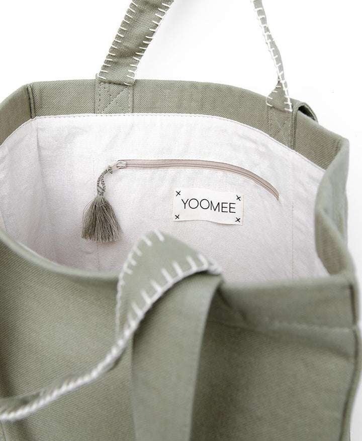 Tasche HANOUT aus Leinen - Sage - YOOMEE - clomes