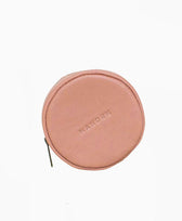 Taschen-Anhänger Leder Rover Circle Mandrn in Peach