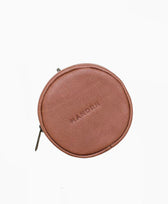 Taschen-Anhänger Leder Rover Circle Mandrn in Tan