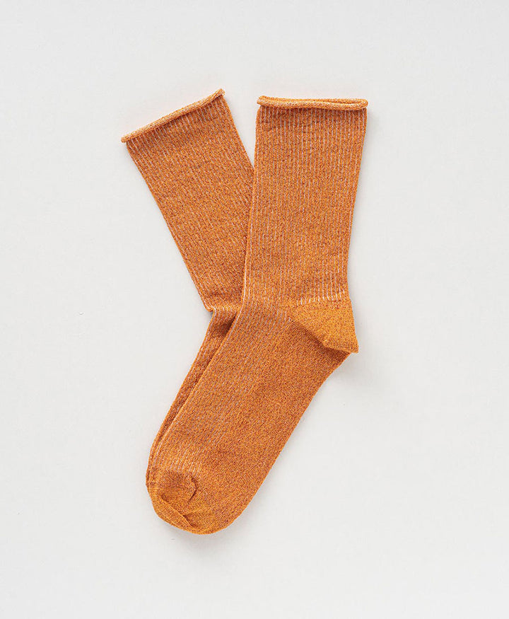 Glitzer Socken Lyocell - Terracotta