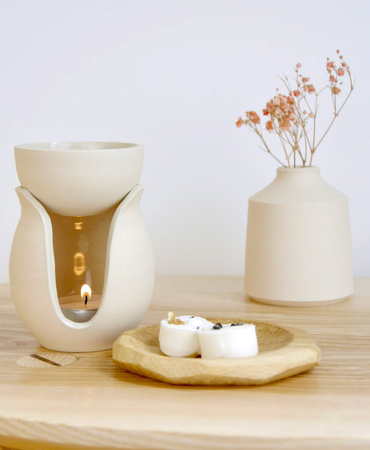 Handgefertiger Keramik-Diffusor - Kreide
