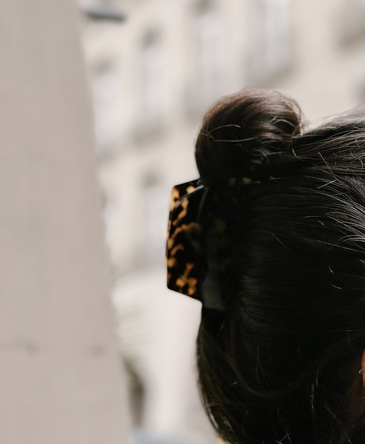 Haarklammer CLEO (L) aus Acetat - Tortoise