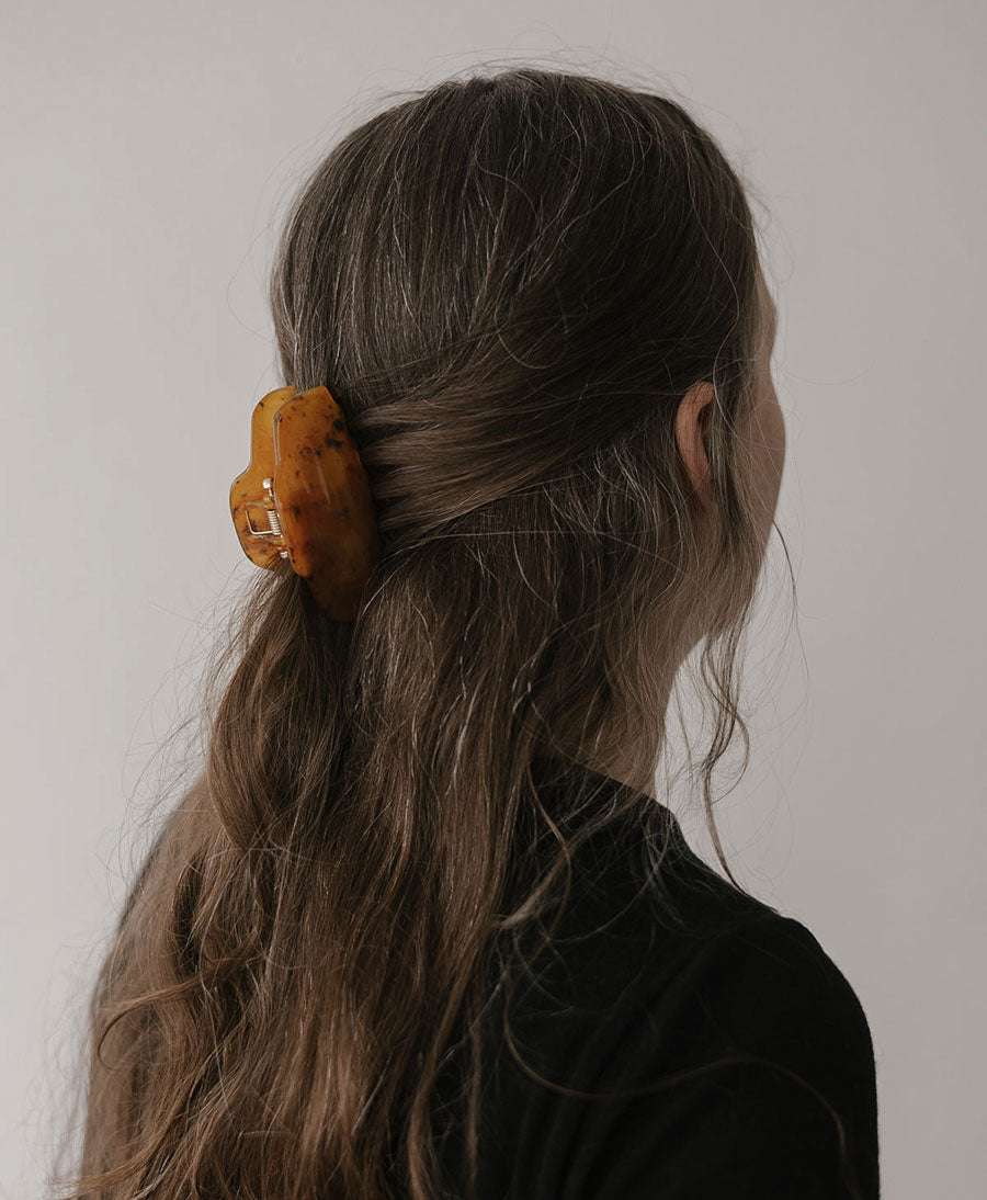 Haarklammer LIVA - Cognac Tortoise